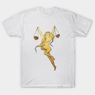 LIBRA zodiac sign astrology T-Shirt